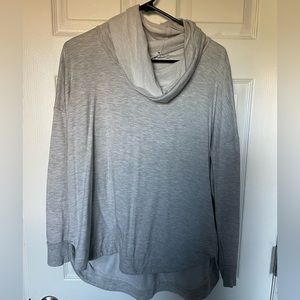 Gray cowl neck sweater